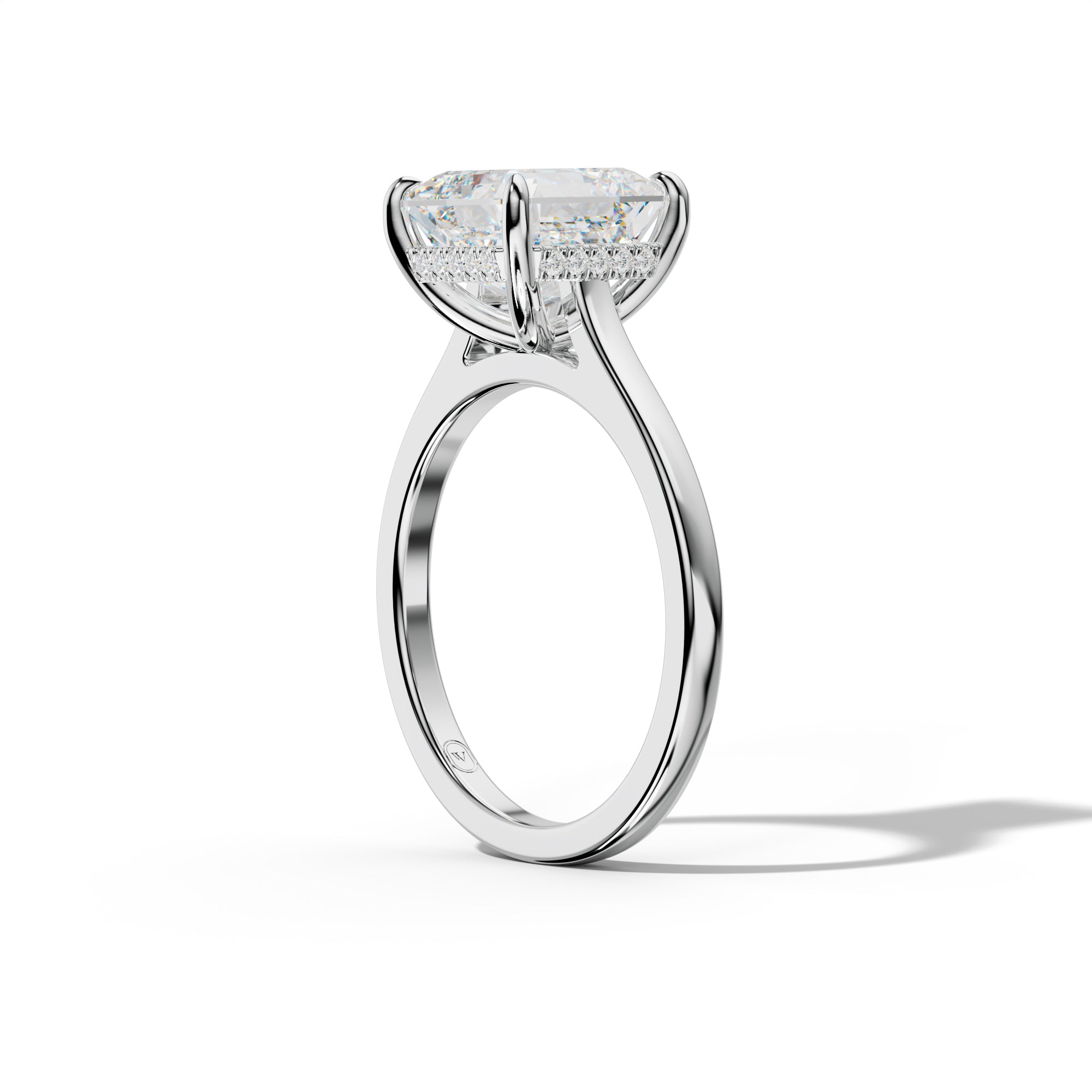 Lilly Asscher Diamond Engagement Ring